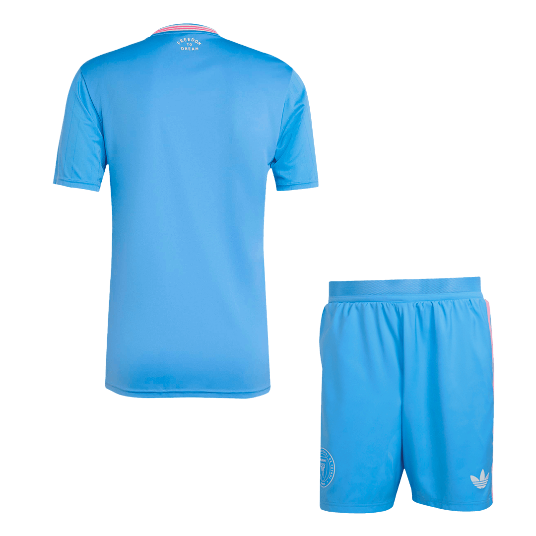 Inter Miami Third away Football Shirt Kit(Jersey+Shorts) 2025 Blue