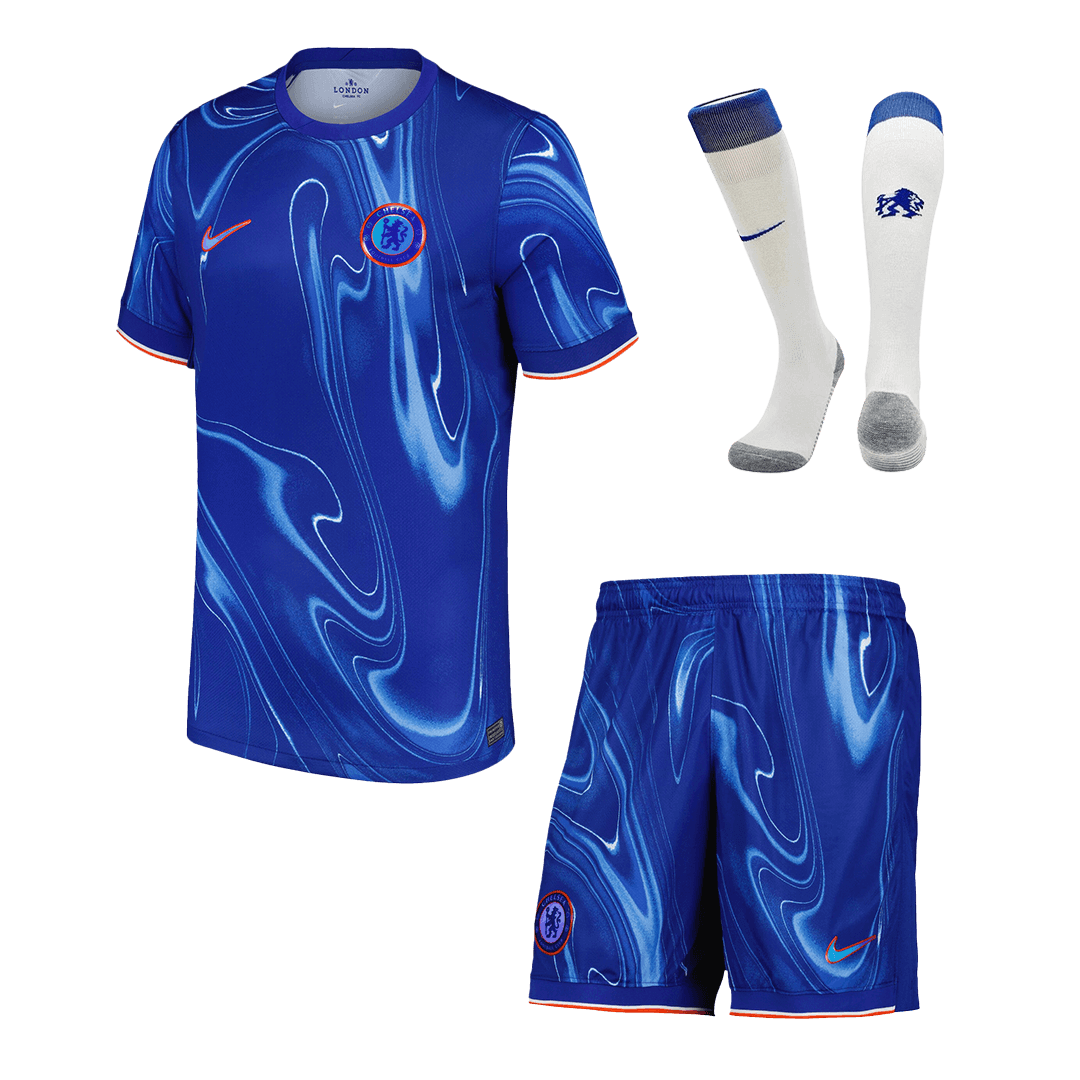 Men's Chelsea Home Football Shirt Kit (Shirt+Shorts+Socks)