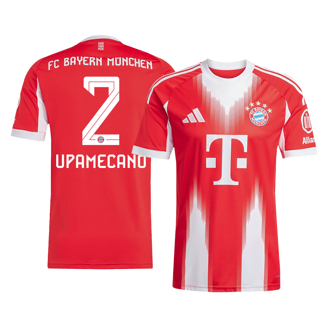 UPAMECANO #2 Bayern Munich Home Football Shirt 2025/26