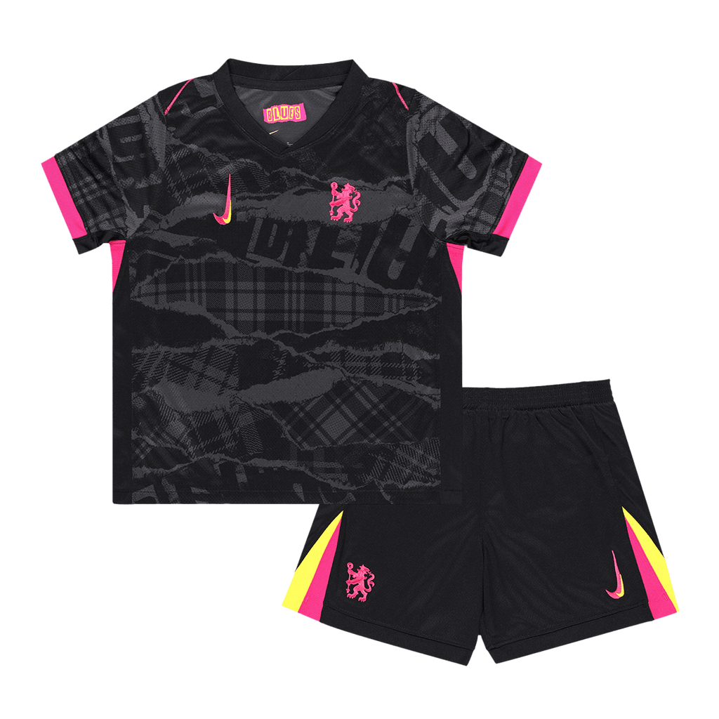 Kid's Chelsea Third Away Football Shirt Kit(Shirt+Shorts) 2024/25