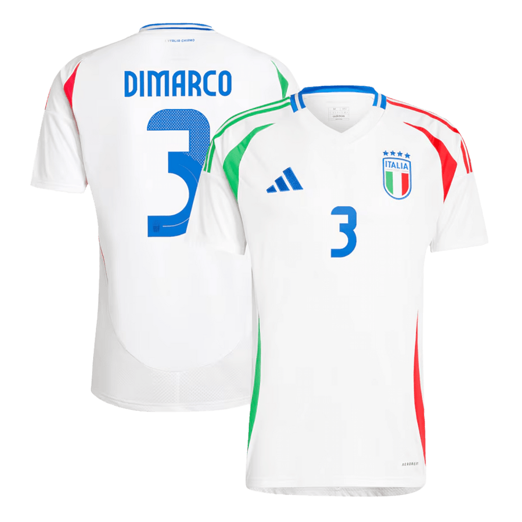 DIMARCO #3 Italy Away Football Shirt Euro 2024