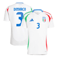DIMARCO #3 Italy Away Football Shirt Euro 2024