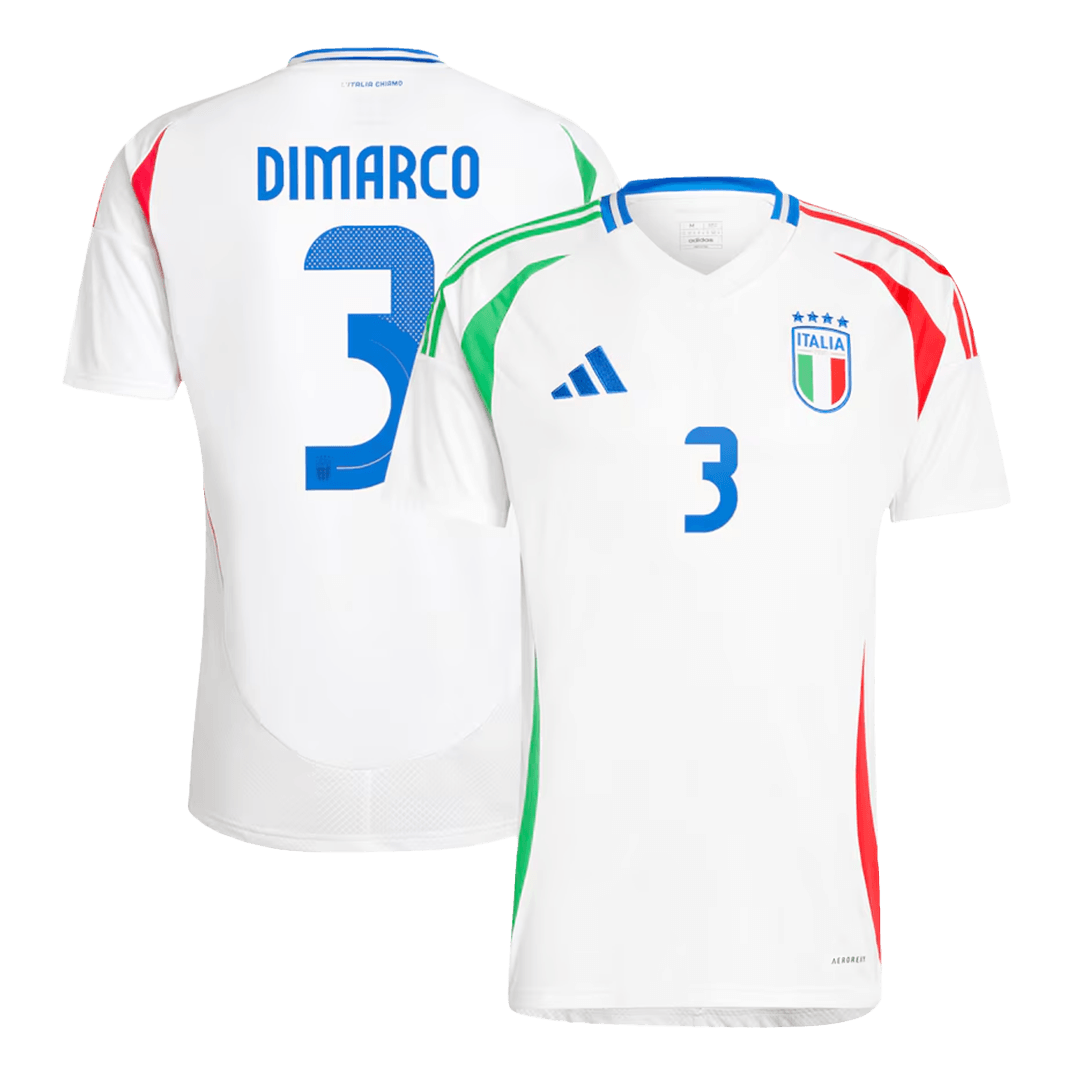 DIMARCO #3 Italy Away Football Shirt Euro 2024