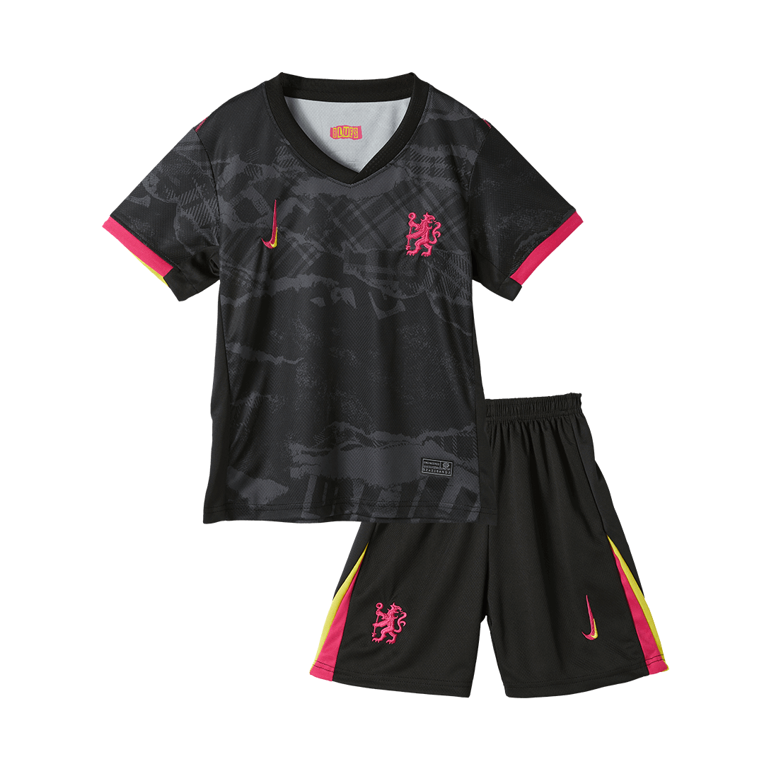 Kid's Chelsea Third Away Football Shirt Kit(Shirt+Shorts) 2024/25