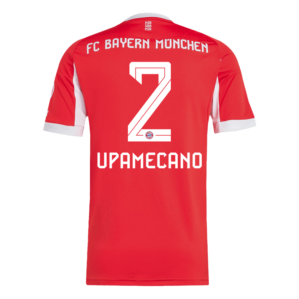 UPAMECANO #2 Bayern Munich Home Football Shirt 2025/26