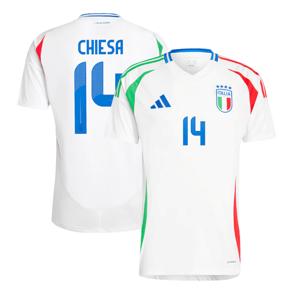 CHIESA #14 Italy Away Football Shirt Euro 2024