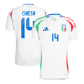 CHIESA #14 Italy Away Football Shirt Euro 2024