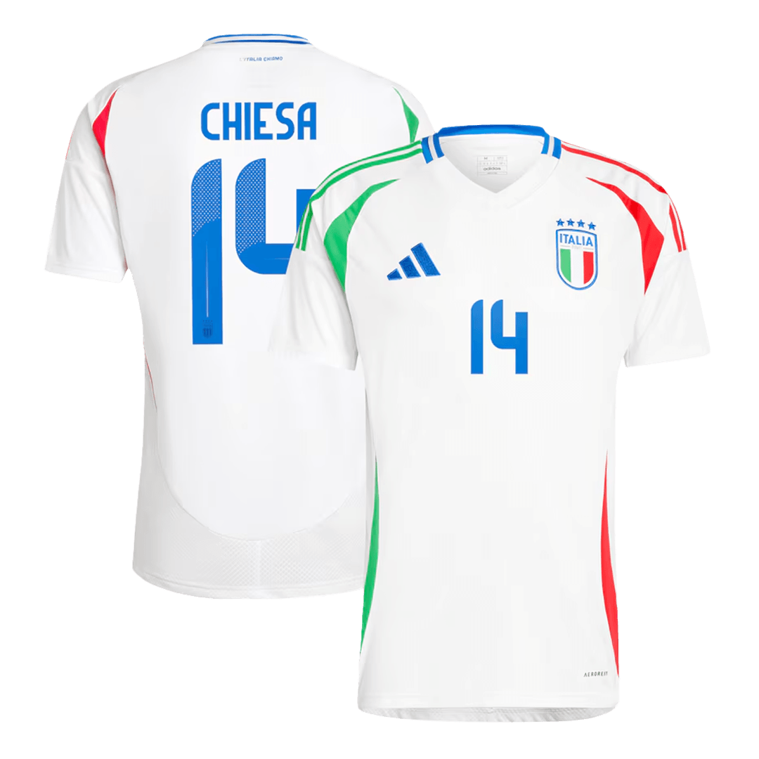 CHIESA #14 Italy Away Football Shirt Euro 2024