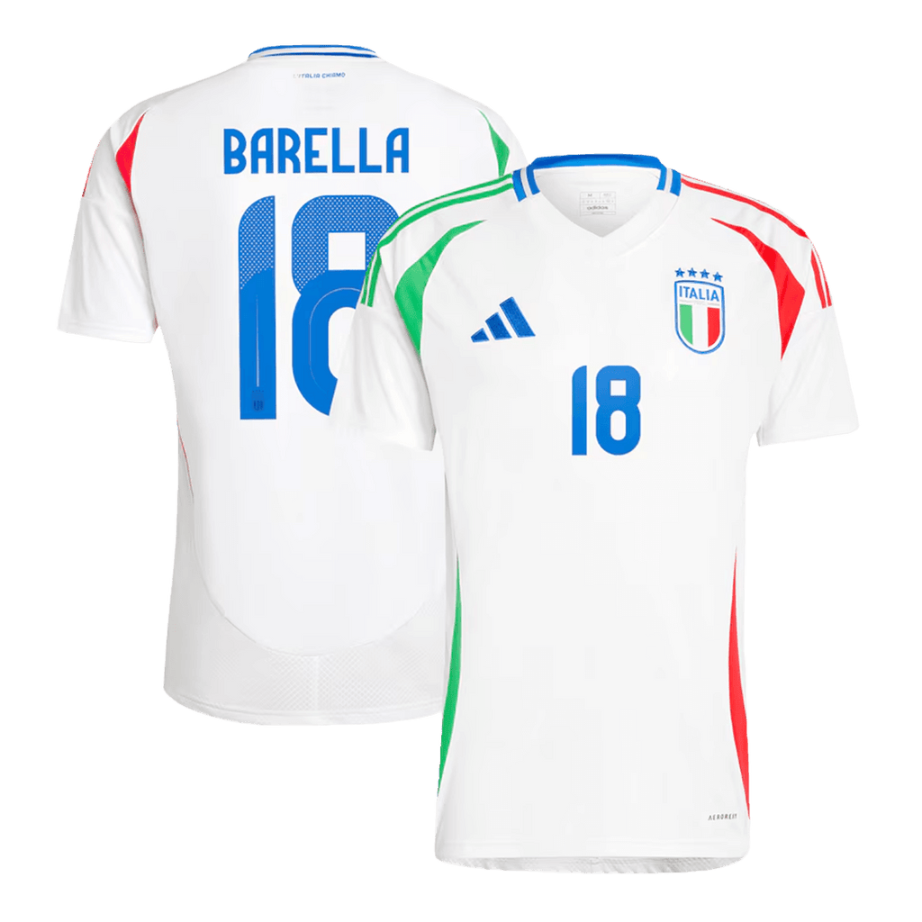 BARELLA #18 Italy Away Football Shirt Euro 2024