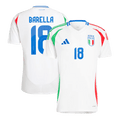 BARELLA #18 Italy Away Football Shirt Euro 2024