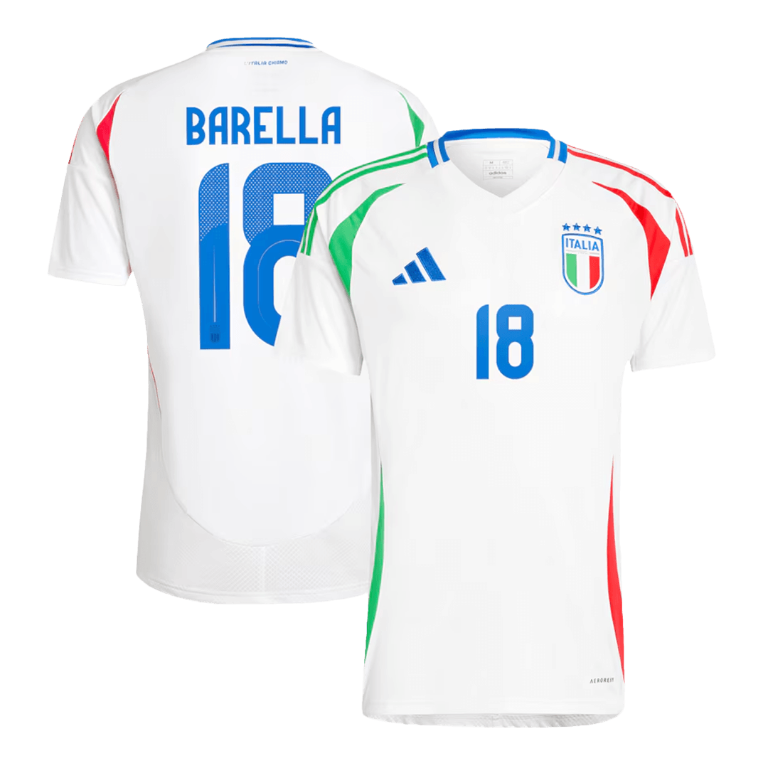 BARELLA #18 Italy Away Football Shirt Euro 2024