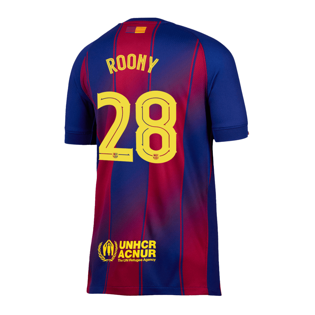 ROONY #28 Barcelona Home Football Shirt 2025/26—UCL
