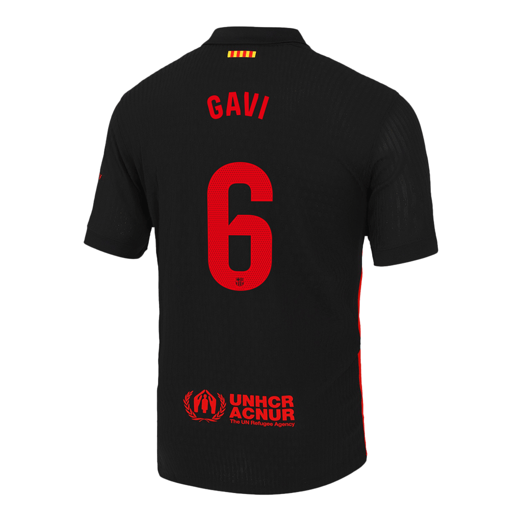 Player Version GAVI #6 Barcelona Away Football Shirt 2024/25