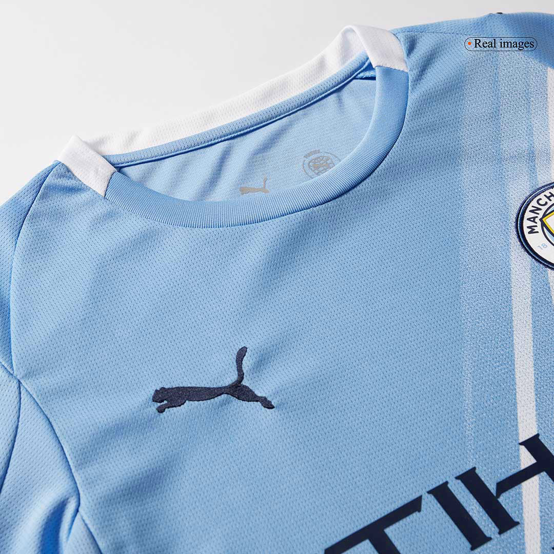 DE BRUYNE #17 Manchester City Home Football Shirt 2025/26 Blue