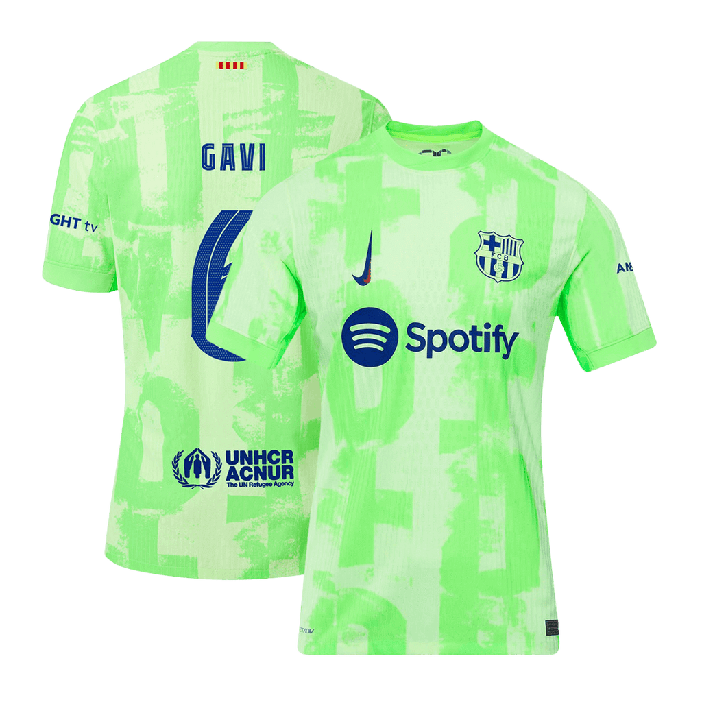 Player Version GAVI #6 Barcelona Third Away Football Shirt 2024/25 - UCL