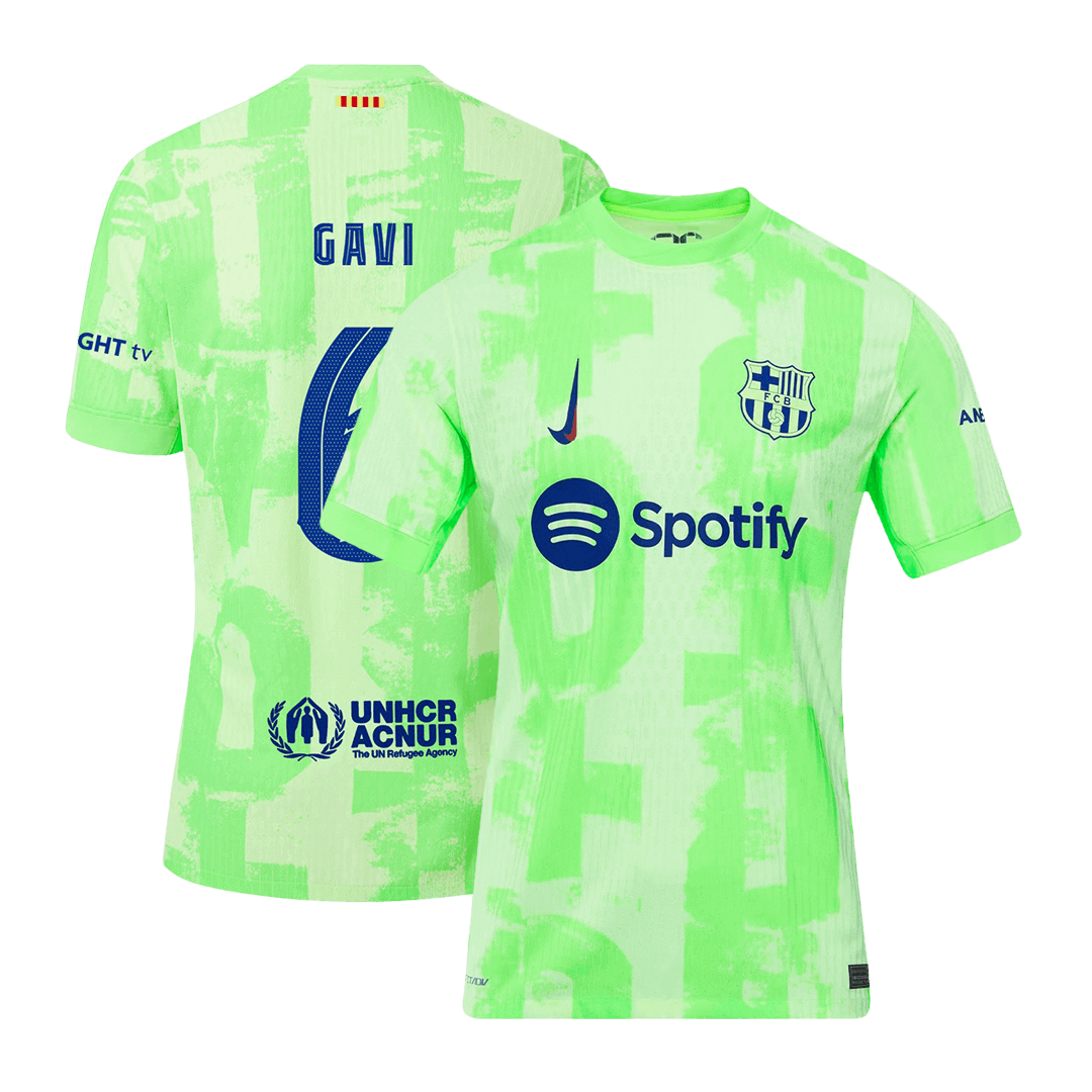 Player Version GAVI #6 Barcelona Third Away Football Shirt 2024/25 - UCL