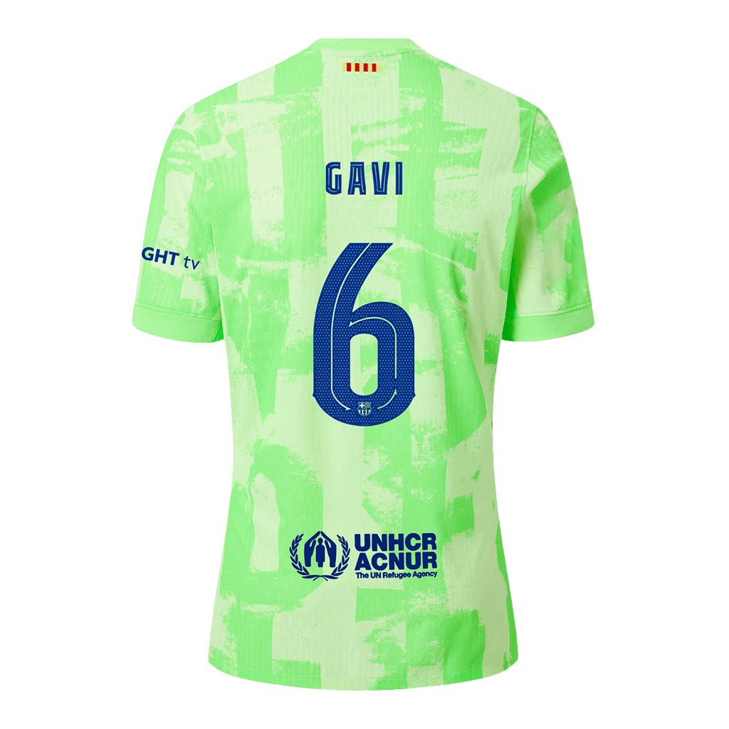 Player Version GAVI #6 Barcelona Third Away Football Shirt 2024/25 - UCL