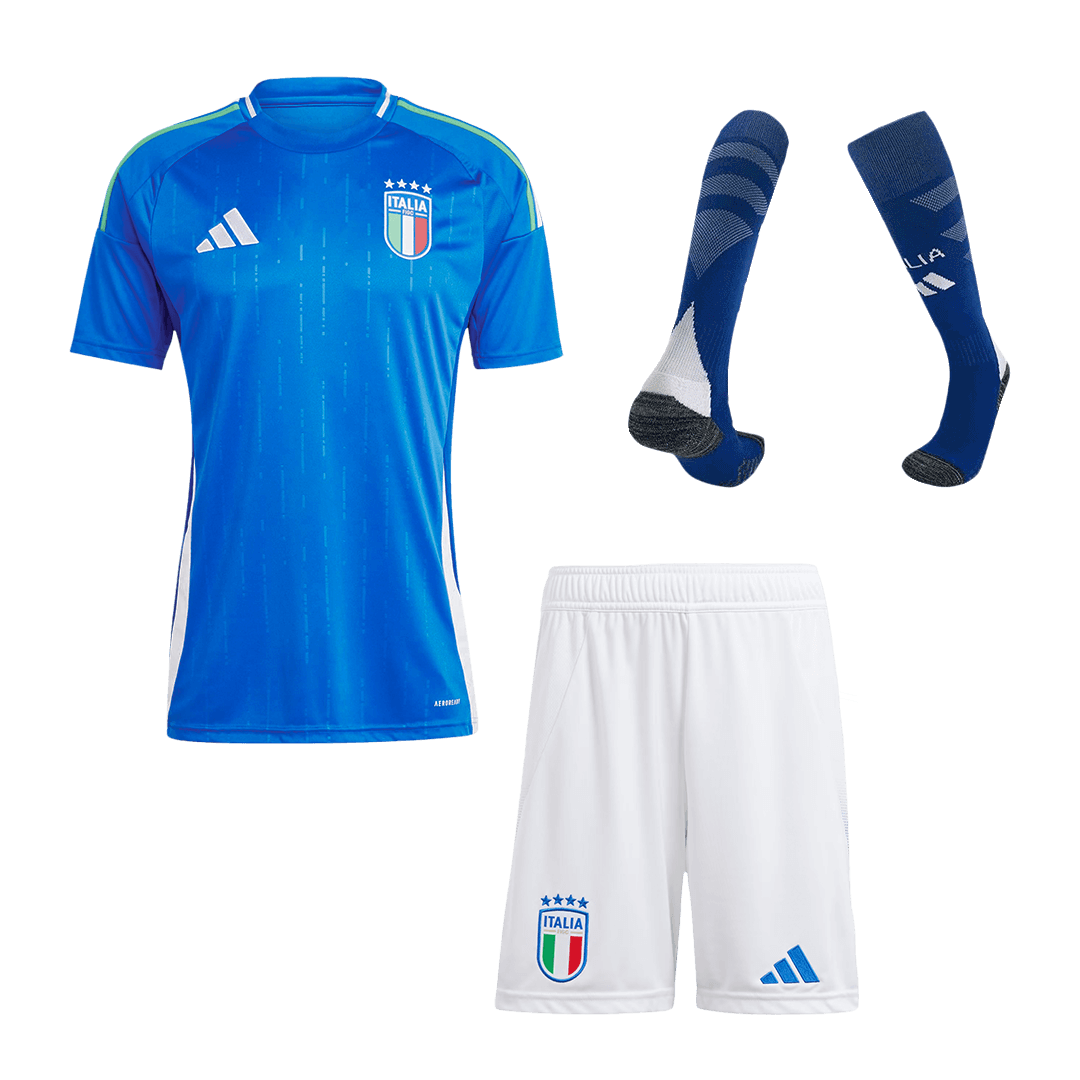 Italy Home Football Shirt Kit(Jersey+Shorts+Socks) Euro 2024
