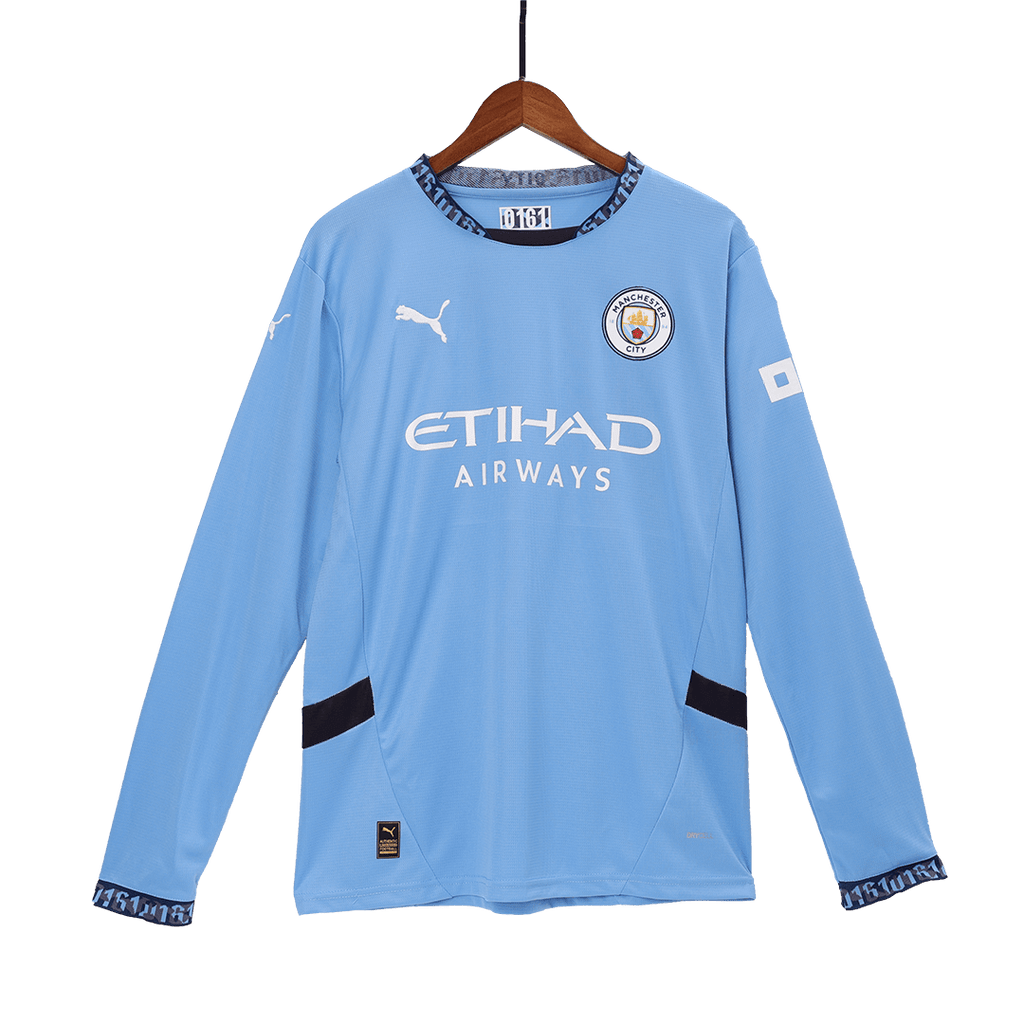 Manchester City Home Long Sleeve Football Shirt 2024/25