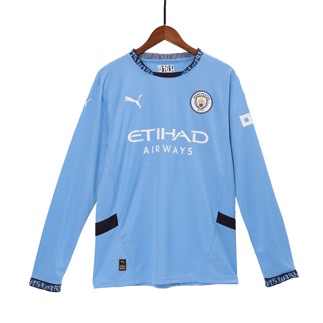 Manchester City Home Long Sleeve Football Shirt 2024/25