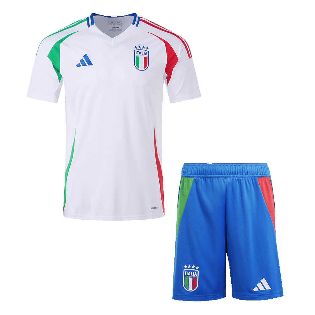 Italy Away Football Shirt Kit(Jersey+Shorts) Euro 2024