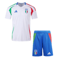 Italy Away Football Shirt Kit(Jersey+Shorts) Euro 2024