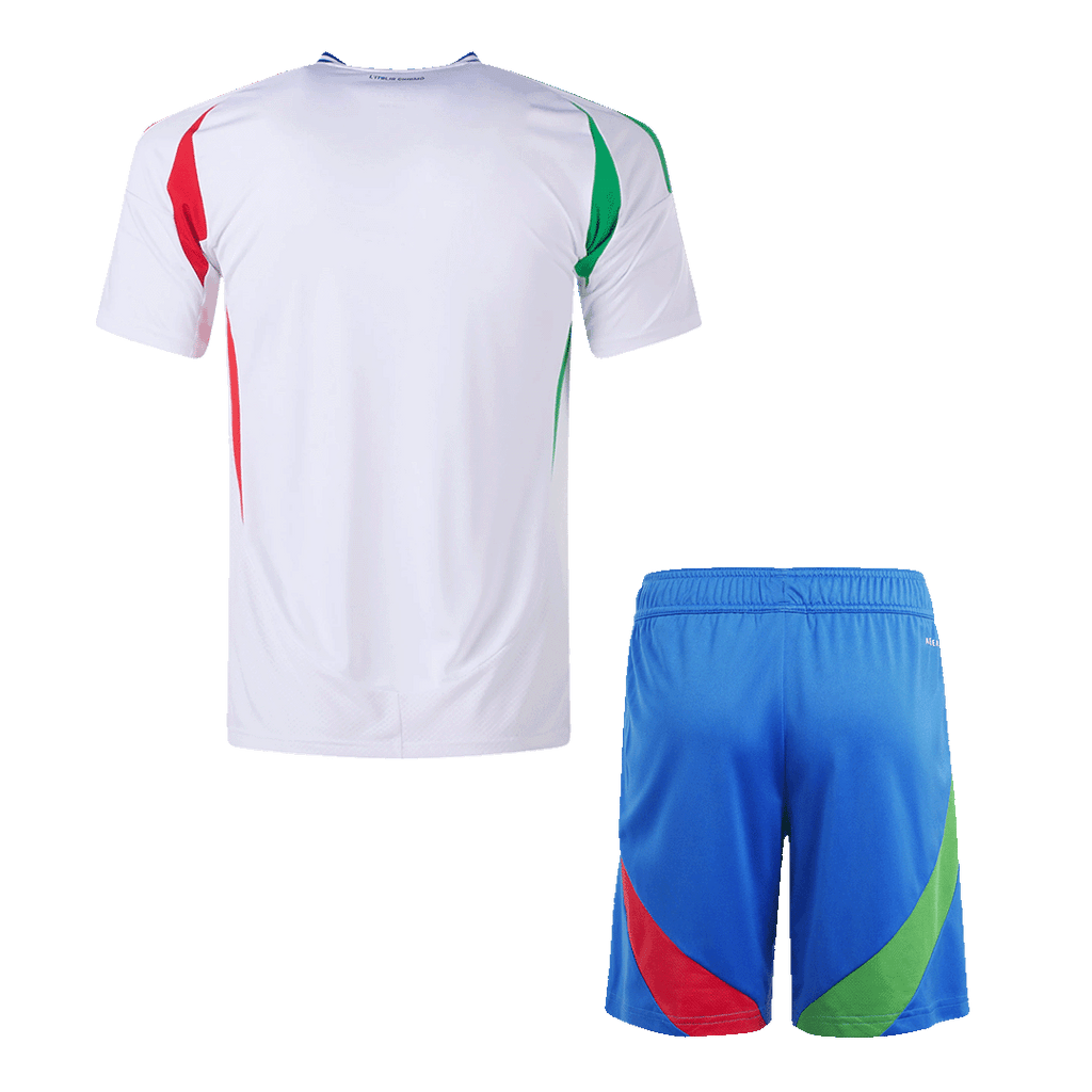 Italy Away Football Shirt Kit(Jersey+Shorts) Euro 2024