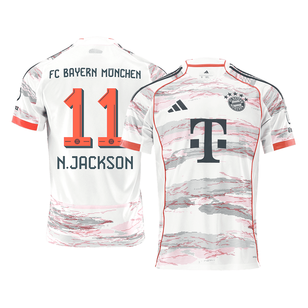 N.JACKSON #11 Bayern Munich Away Football Shirt 2025/26