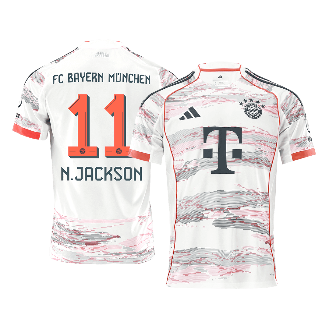 N.JACKSON #11 Bayern Munich Away Football Shirt 2025/26