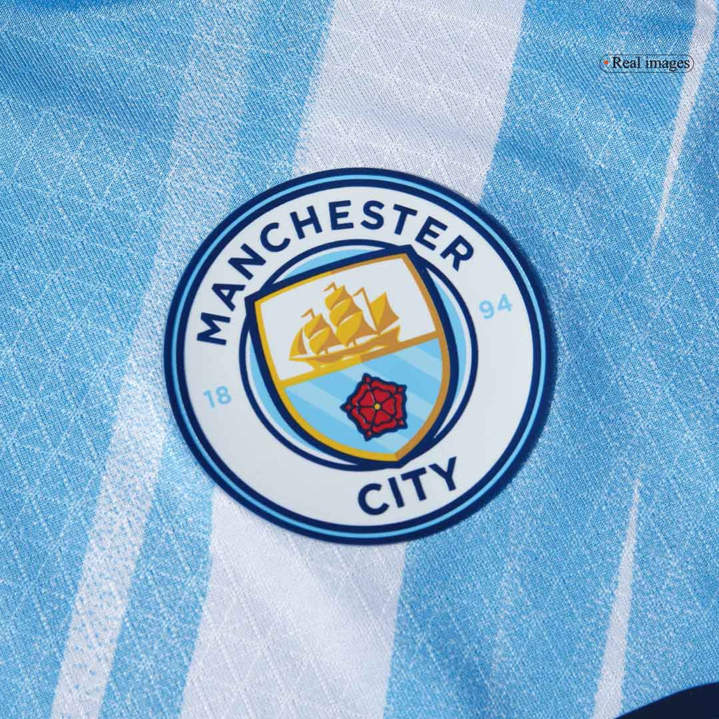 Player Version RODRIGO #16 Manchester City Home Football Shirt 2025/26 Blue - Club World Cup