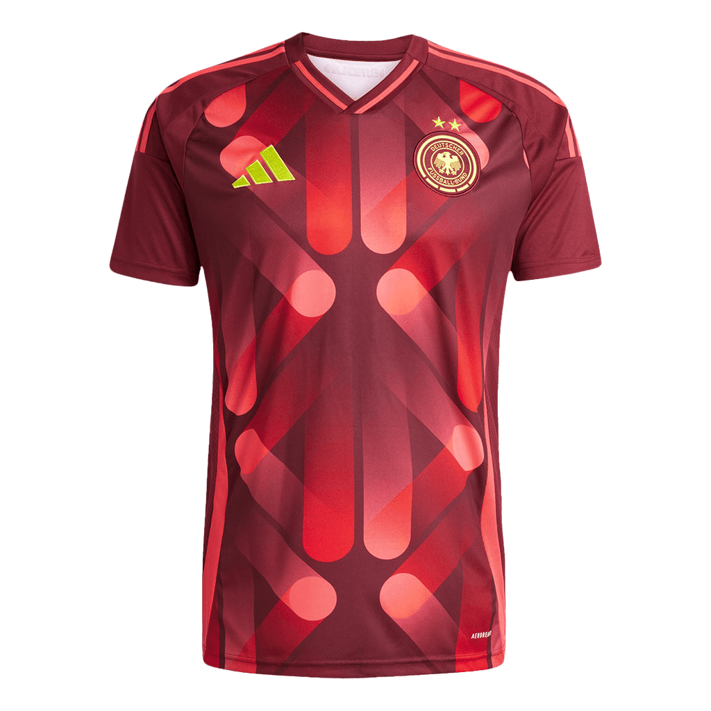 Men's Germany Away Football Shirt 2025 Red - Women's Euro