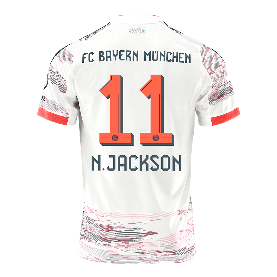 N.JACKSON #11 Bayern Munich Away Football Shirt 2025/26
