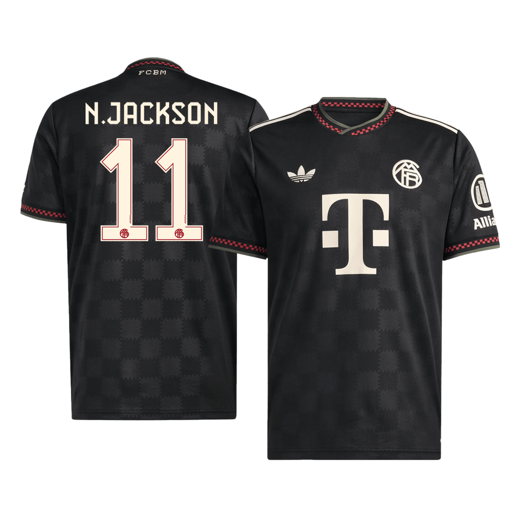 N.JACKSON #11 Bayern Munich Third Away Football Shirt 2025/26