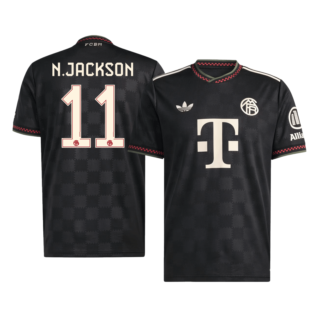 N.JACKSON #11 Bayern Munich Third Away Football Shirt 2025/26