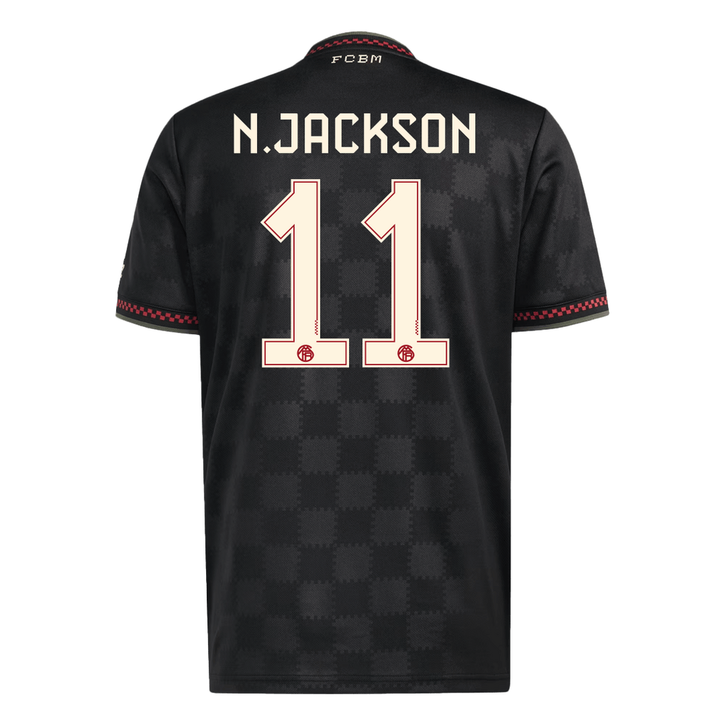 N.JACKSON #11 Bayern Munich Third Away Football Shirt 2025/26