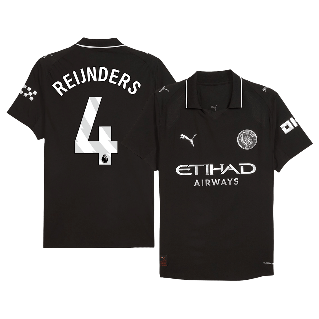 Player Version REIJNDERS #4 Manchester City Away Football Shirt 2025/26