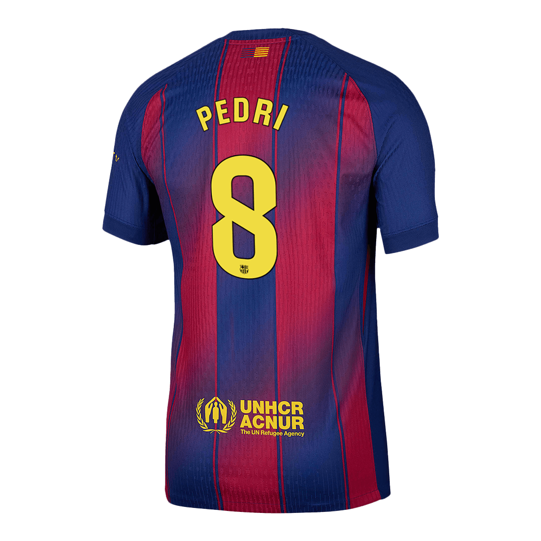 Player Version PEDRI #8 Barcelona Home Football Shirt 2025/26 Red&Blue