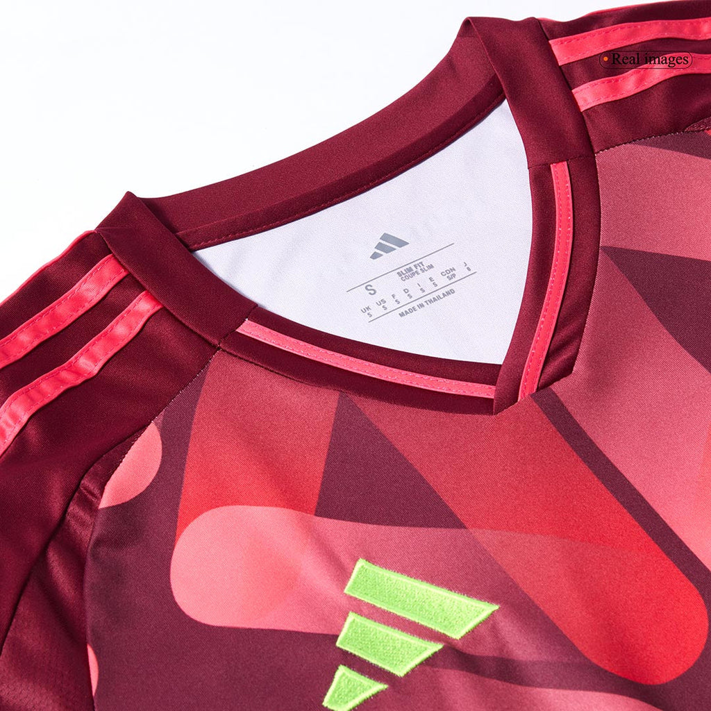 Men's Germany Away Football Shirt 2025 Red - Women's Euro