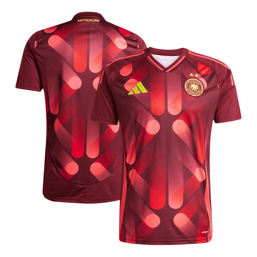 Men's Germany Away Football Shirt 2025 Red - Women's Euro