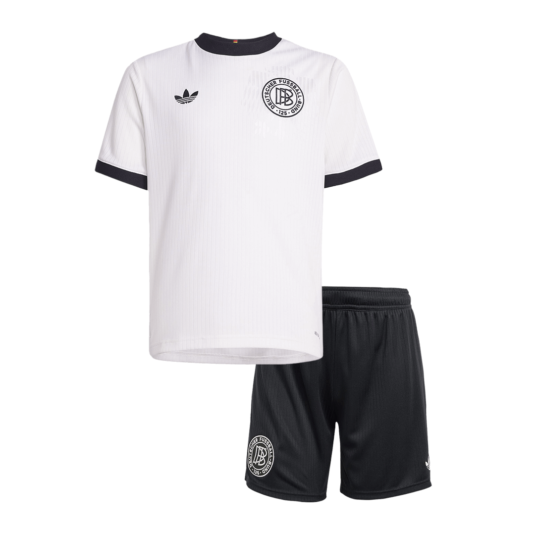 Kid's Germany 125th Anniversary Football Shirt Kit(Jersey+Shorts) 2025 White