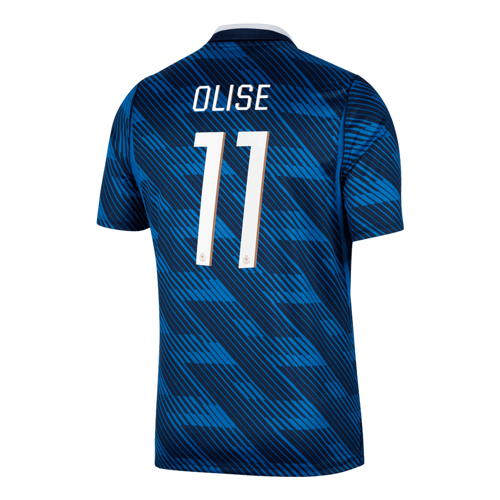 OLISE #11 France Home Soccer Jersey World Cup 2026 Blue