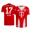 Player Version OLISE #17 Bayern Munich Home Football Shirt 2025/26