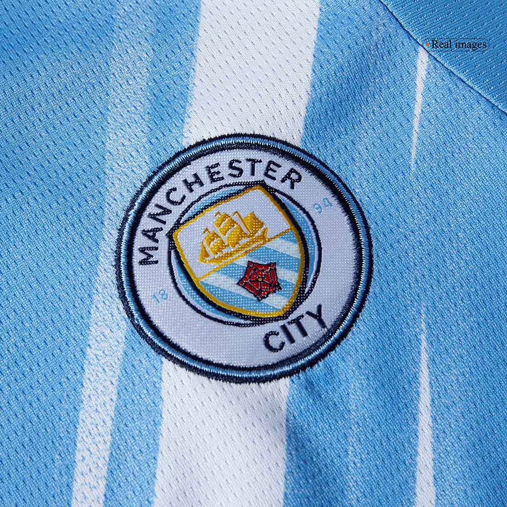 Kid's Manchester City Home Football Shirt Kit(Jersey+Shorts+Socks) 2025/26 Blue