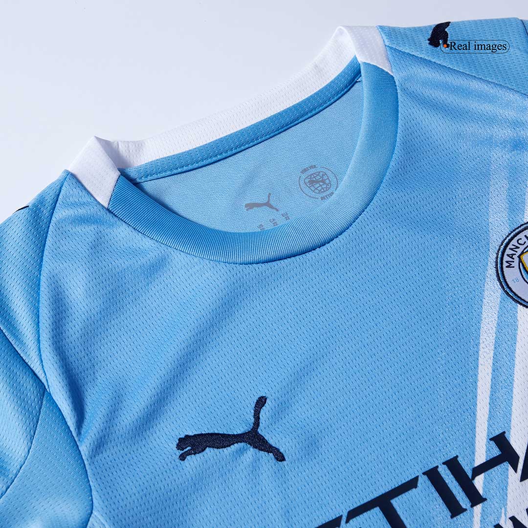 Kid's Manchester City Home Football Shirt Kit(Jersey+Shorts+Socks) 2025/26 Blue