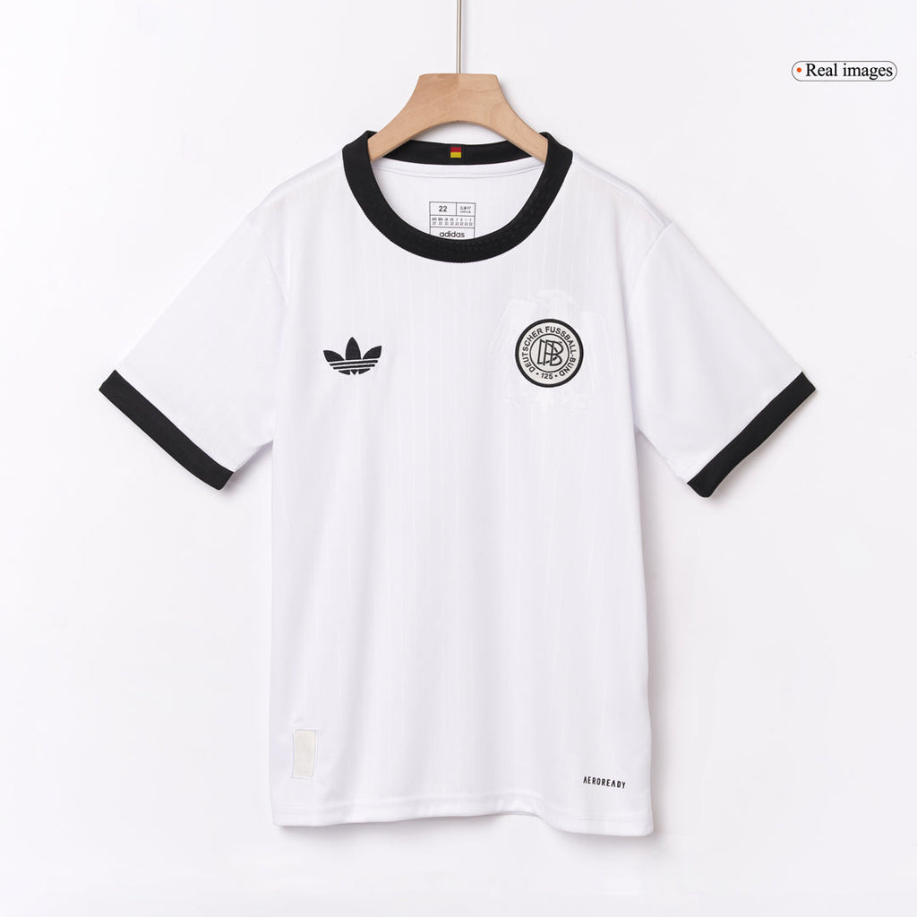 Kid's Germany 125th Anniversary Football Shirt Kit(Jersey+Shorts) 2025 White