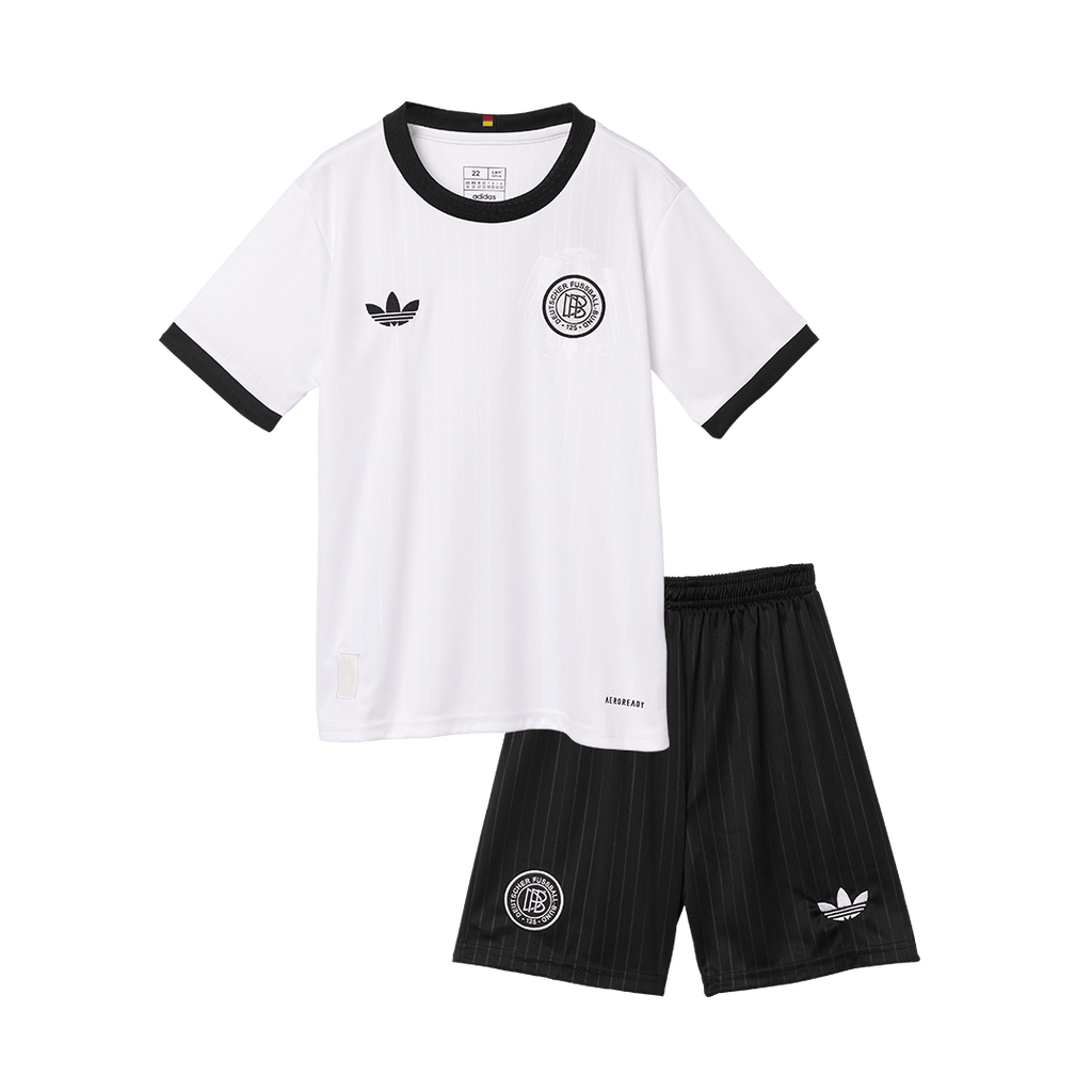 Kid's Germany 125th Anniversary Football Shirt Kit(Jersey+Shorts) 2025 White