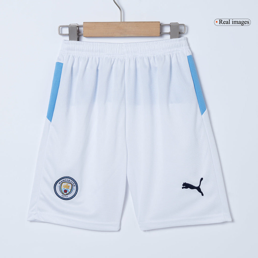Kid's Manchester City Home Football Shirt Kit(Jersey+Shorts+Socks) 2025/26 Blue