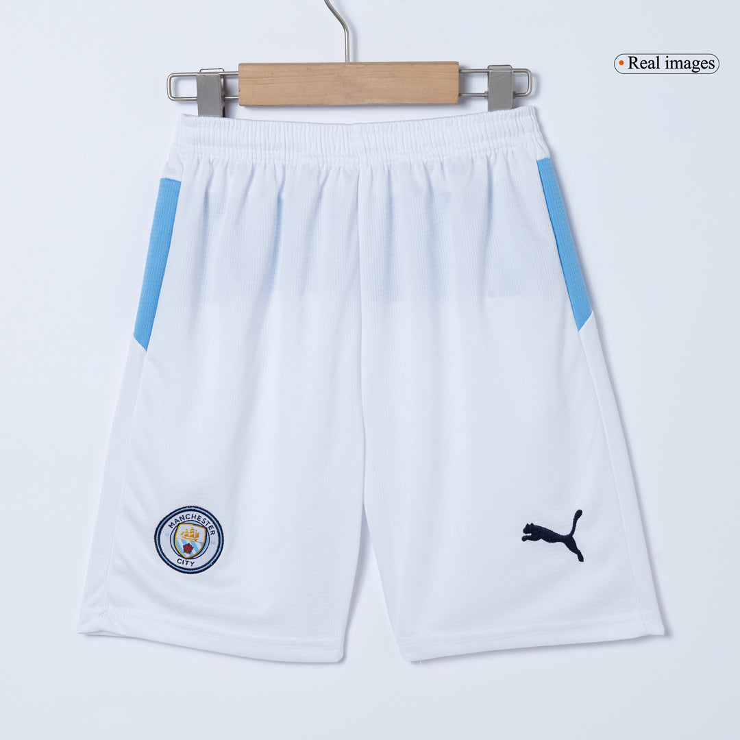 Kid's Manchester City Home Football Shirt Kit(Jersey+Shorts+Socks) 2025/26 Blue