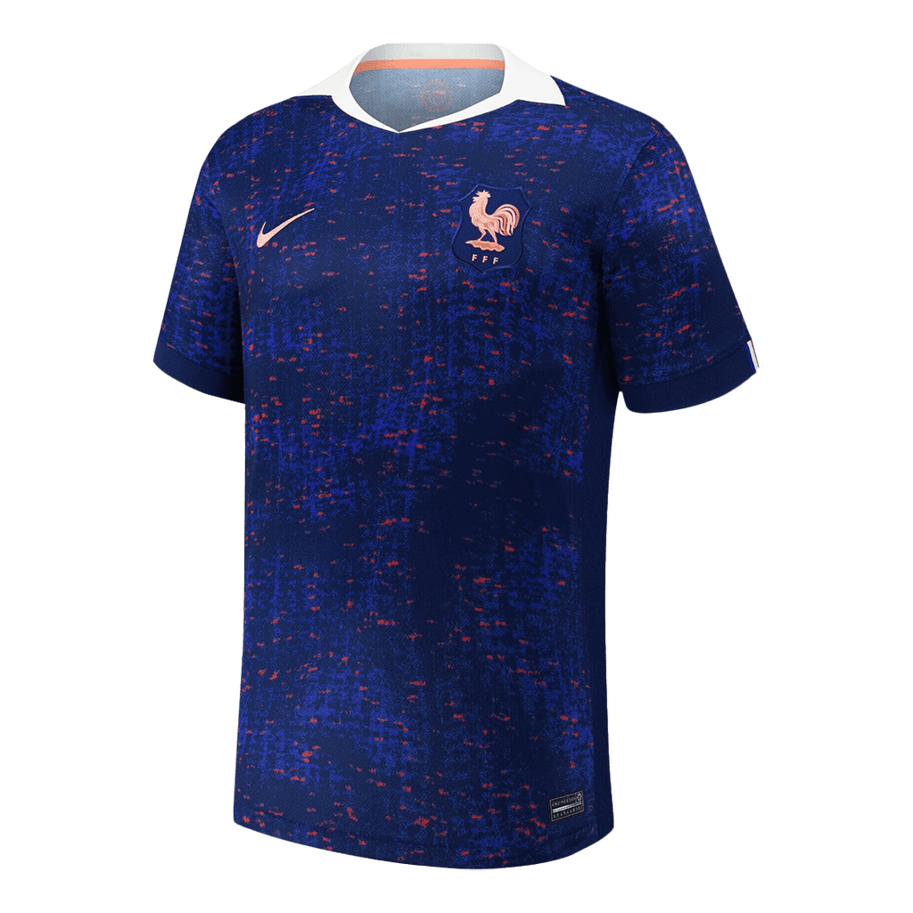 Men's France Home Football Shirt 2025 Blue - Women's Euro