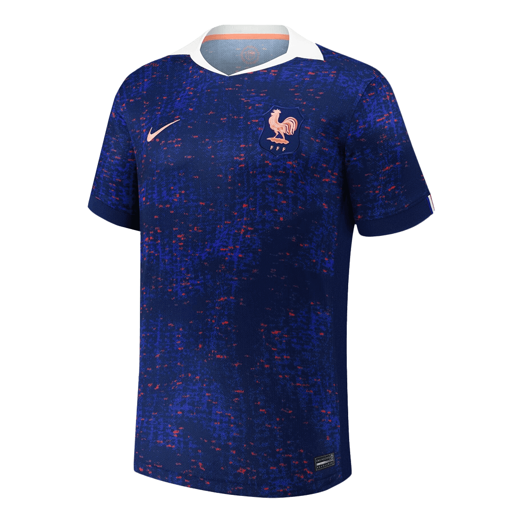 Men's France Home Football Shirt 2025 Blue - Women's Euro
